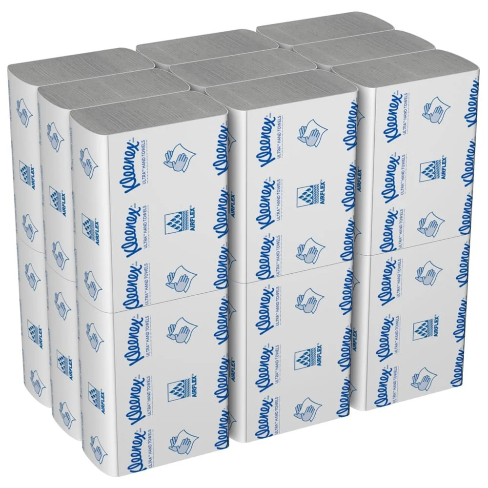 Kleenex® Ultra™ Handtücher - MultiFold / Weiß /Klein - 18 Clips x 150 Sheets | Karton (18 Päckchen)