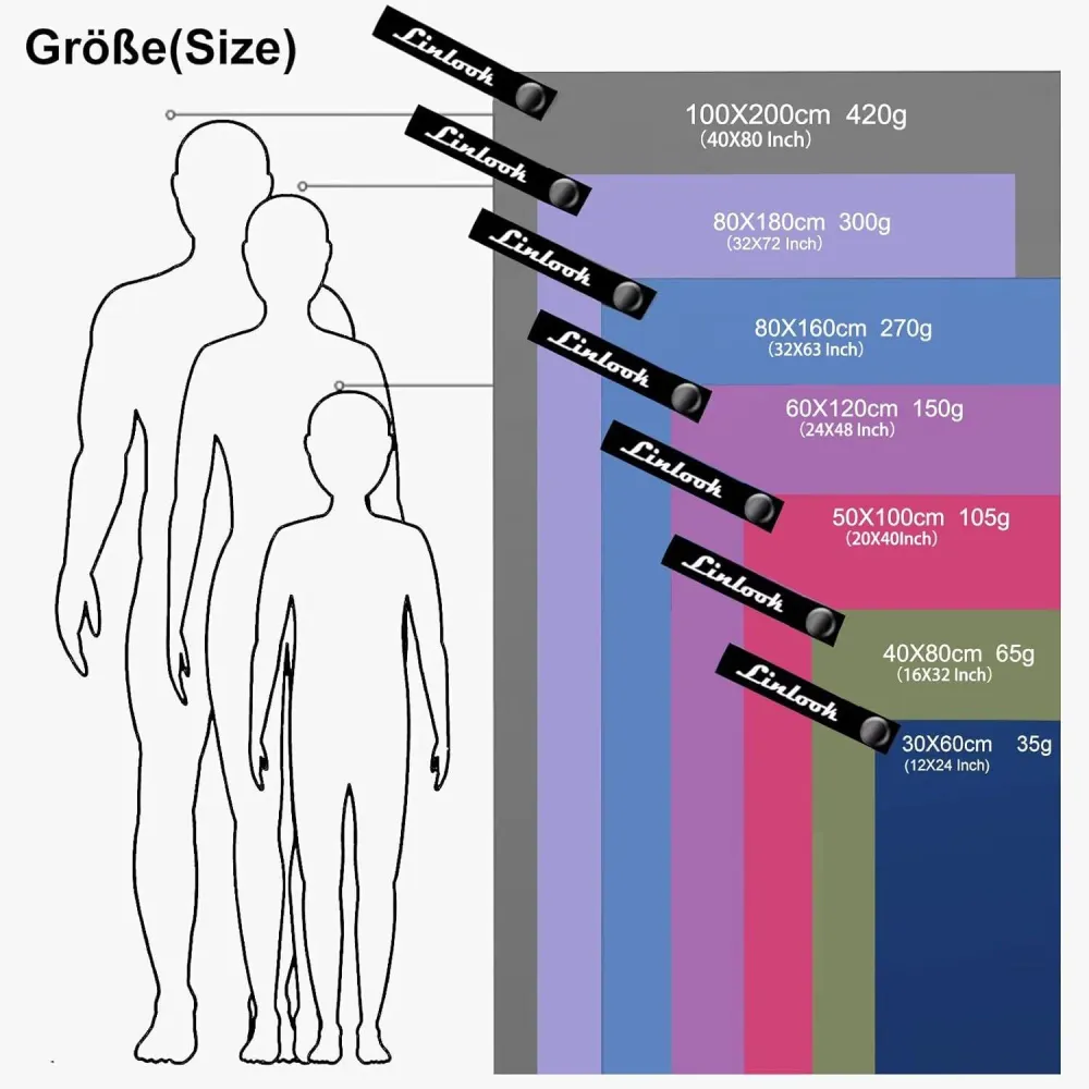 Linlook Microfaser Handtücher - Saugfähig & Schnelltrocknend