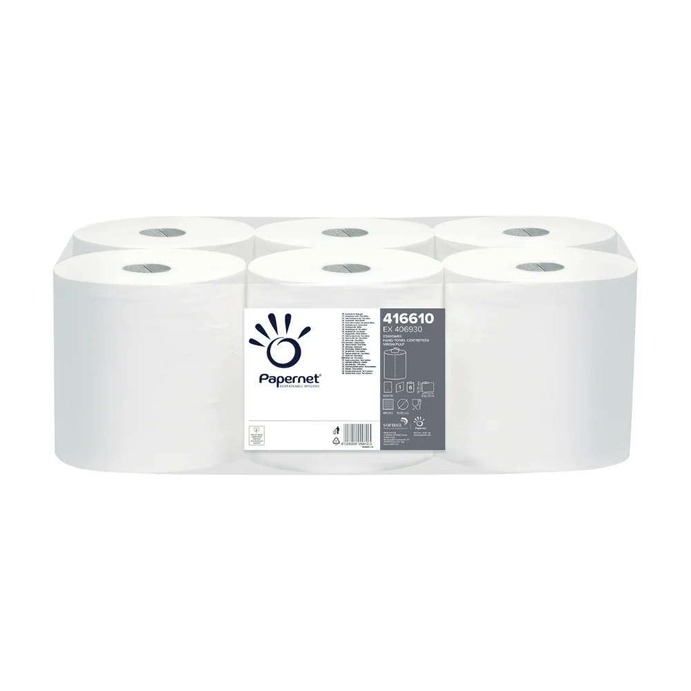Papernet Centrefeed Handtuchrollen, 416610, 1-lagig - 6 Rollen | Packung (6 Stück)