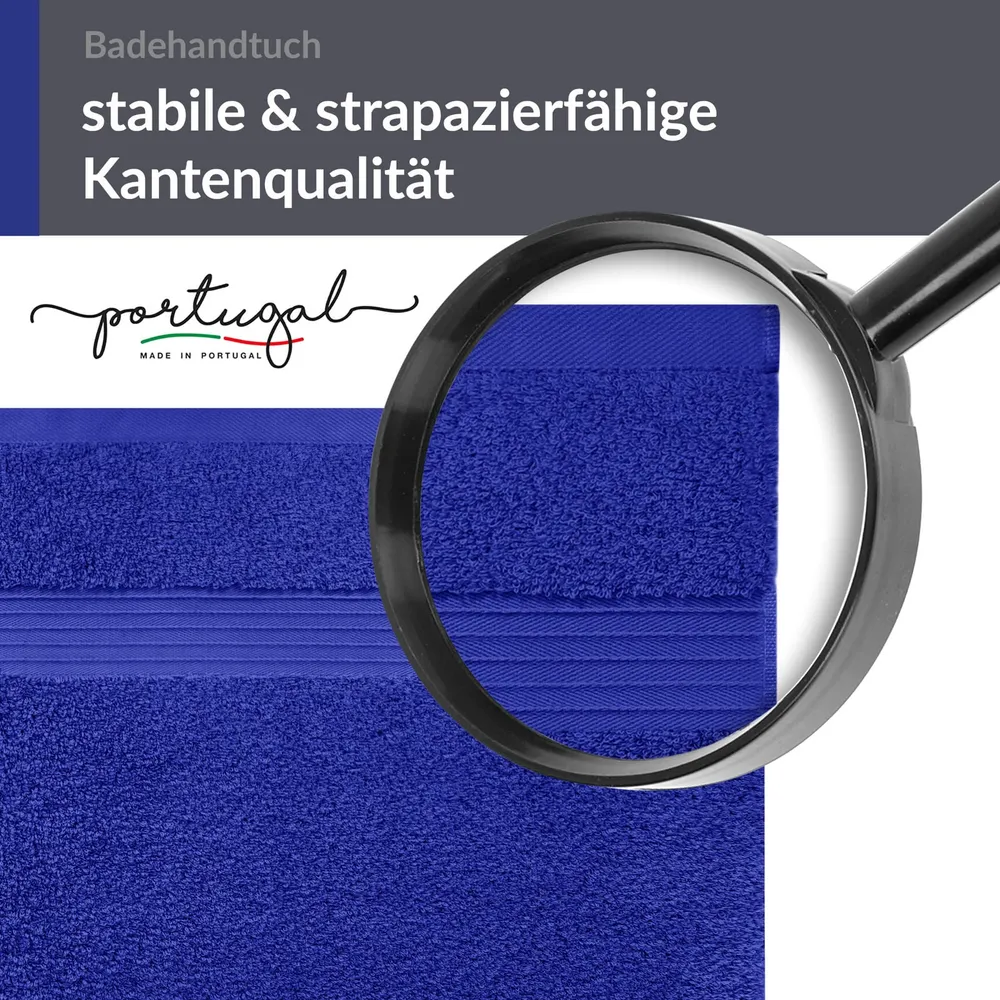 Saunahandtuch 100x200 cm extra groß Blau - Königs