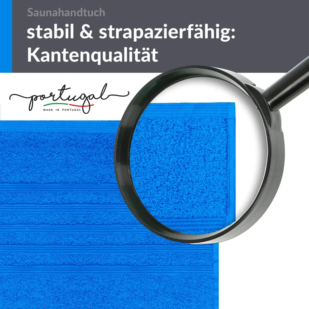 Saunahandtuch 80x200 cm Blau - Karibik