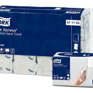 Tork Xpress Multifold Handtücher – Weiß, 2-lagig, 19,6x34cm