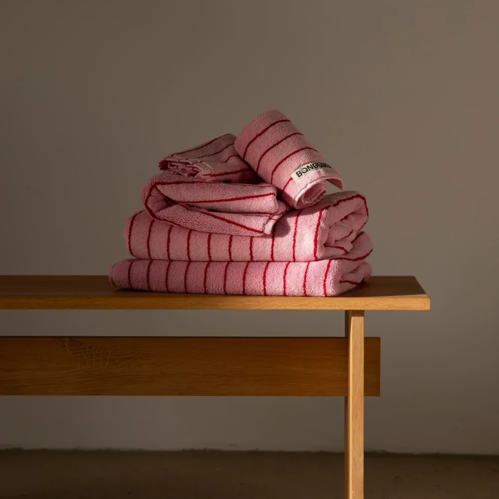 Waschlappen BONGUSTA “Naram Baby Pink & Sky Patrol” | 30x30 cm | Sanfte Farbkombination
