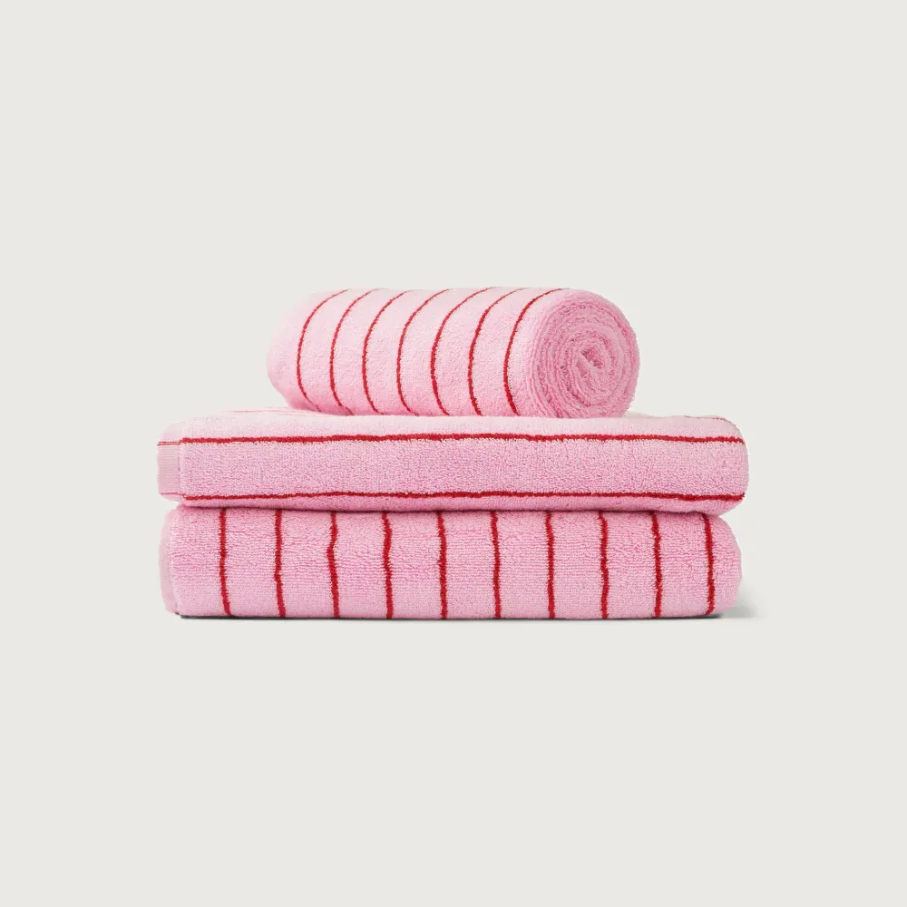 Waschlappen BONGUSTA “Naram Baby Pink & Sky Patrol” | 30x30 cm | Sanfte Farbkombination