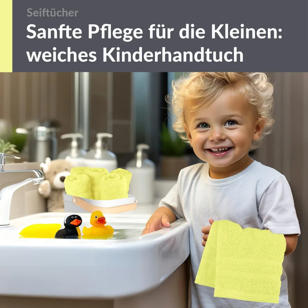 Waschlappen Set 30x30 cm 6 Stück Grün - Anis