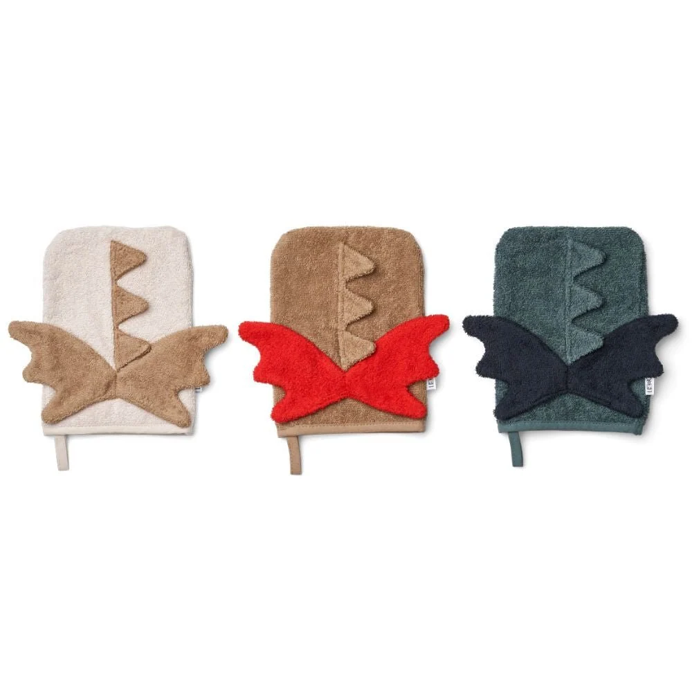 Waschlappen "Sylvester Dragon multi mix" 3er Pack
