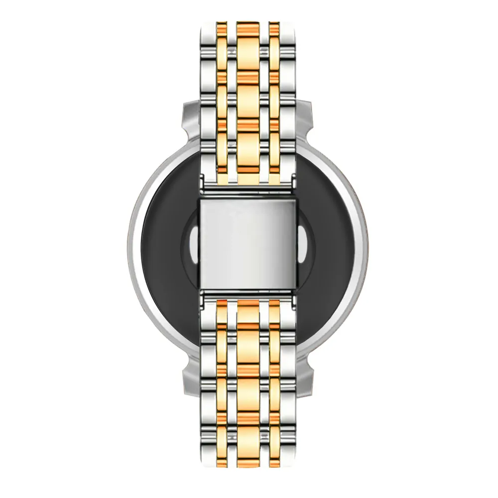 Bandz Pebble Round 2 - 14mm Stahlarmband 'Deluxe' (Silber/Gold)