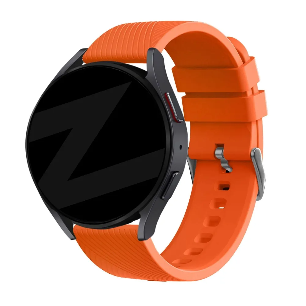 Bandz Pebble Round 2 - 20mm Silikonarmband 'Deluxe' (Orange)
