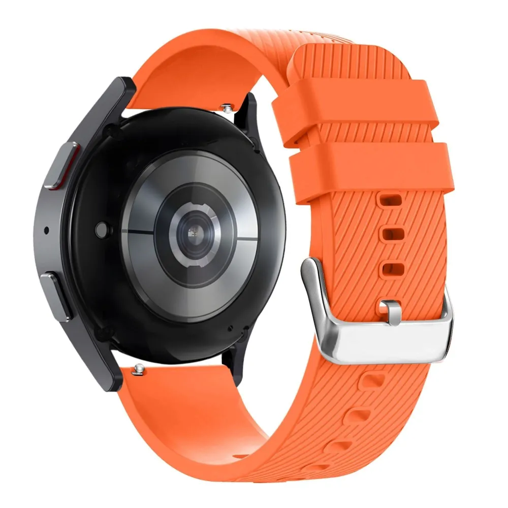 Bandz Pebble Round 2 - 20mm Silikonarmband 'Deluxe' (Orange)