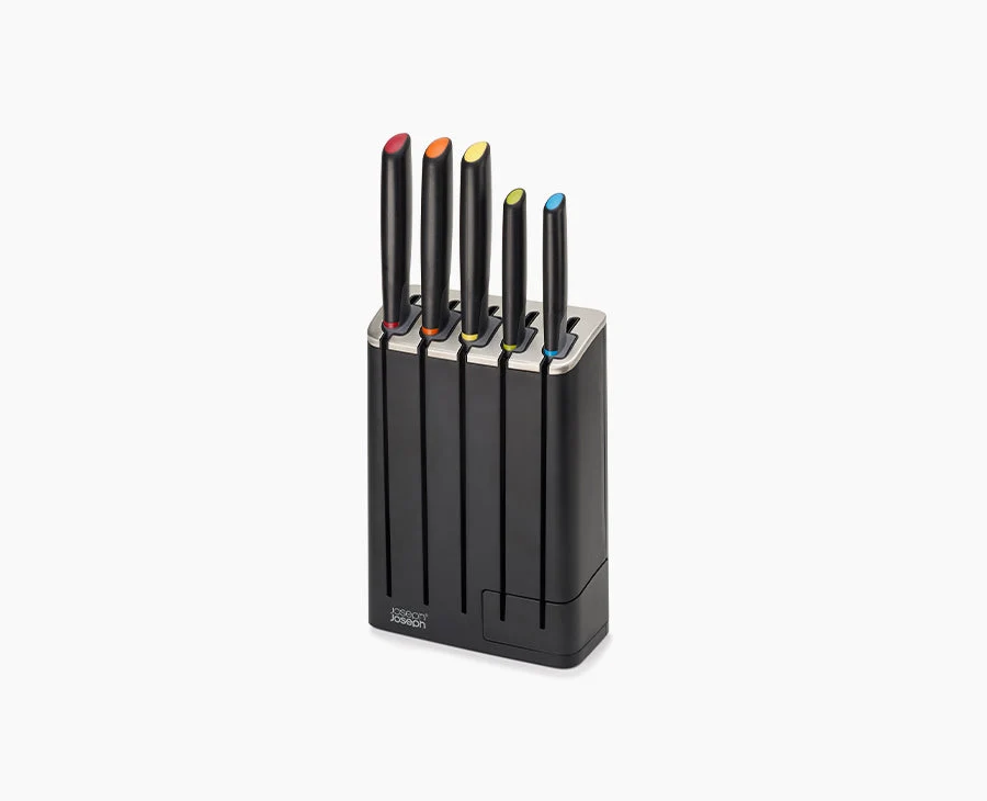 Elevate™ 5-teiliger schlanker Messerblock mit Schärfer