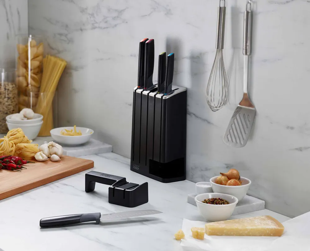 Elevate™ 5-teiliger schlanker Messerblock mit Schärfer