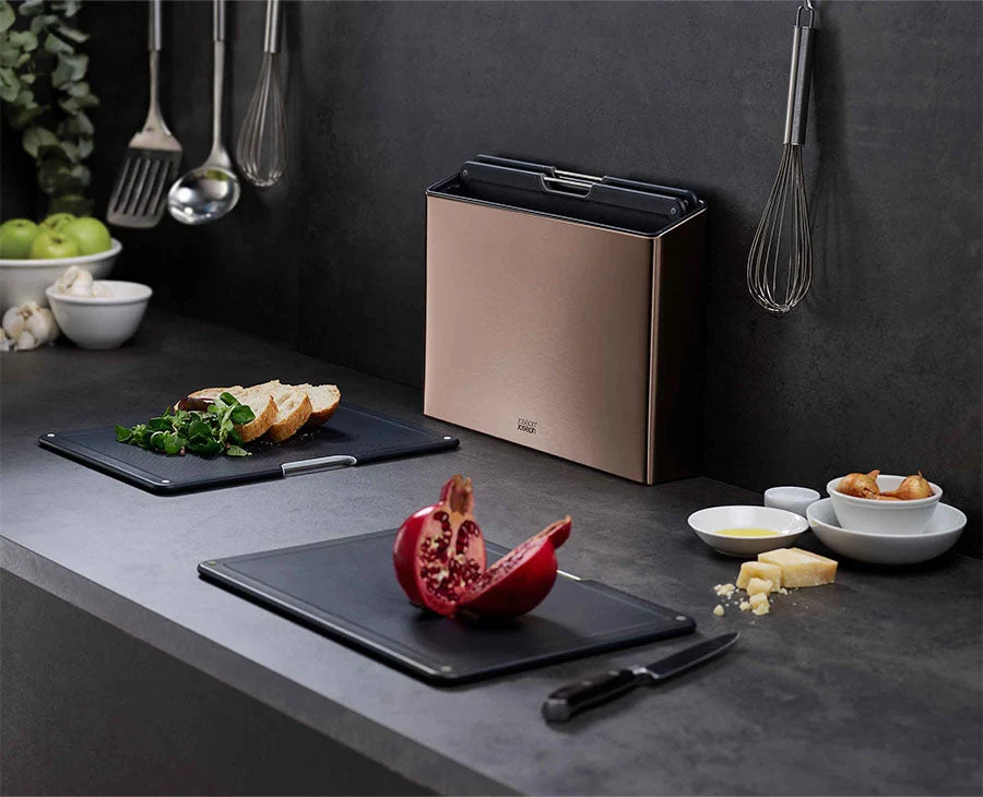 Folio™ 4-teiliges Schneidebrett-Set aus Edelstahl