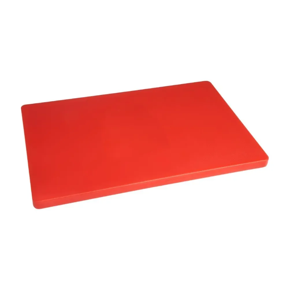 Hygiplas Dickes, rotes Schneidebrett mit geringer Dichte 450 x 300 x 20 mm – DM004