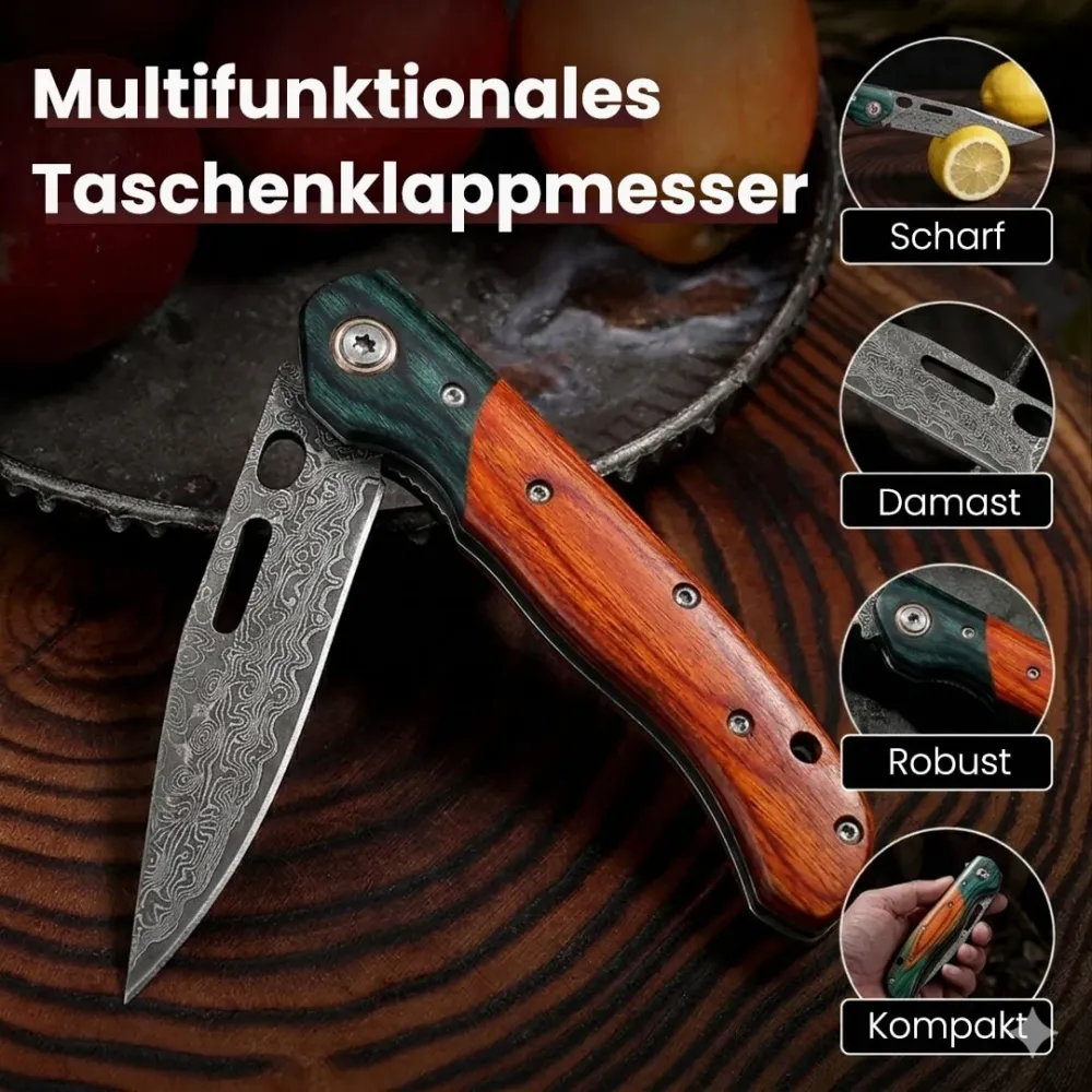 Kuro Messerset Premium 8-teilig + Gratis Taschenmesser