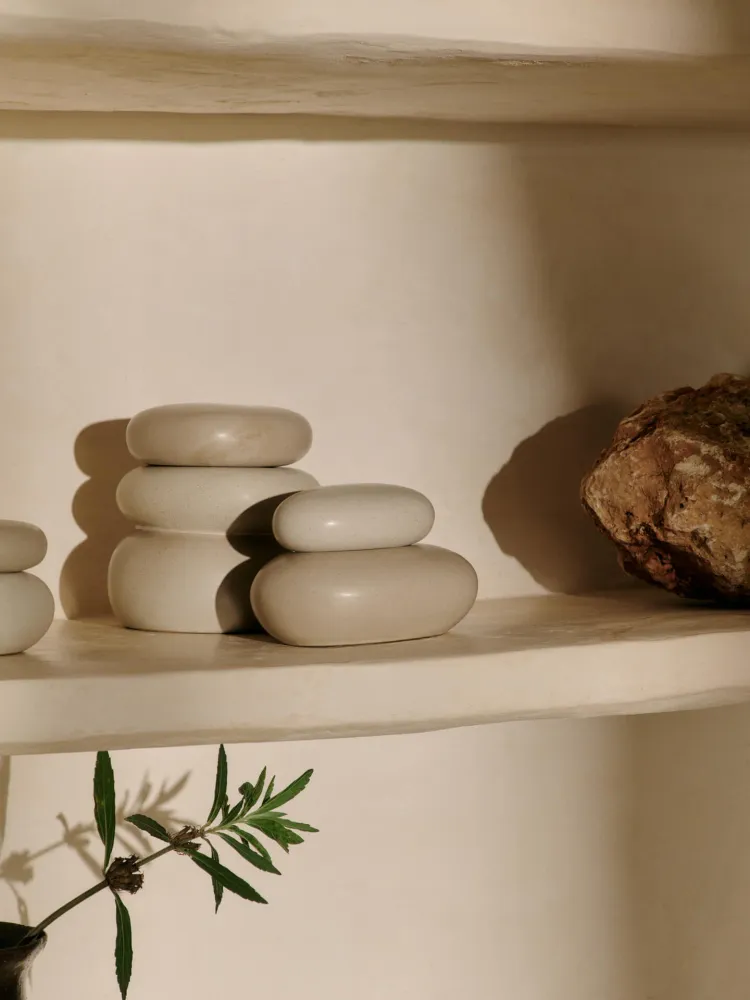 Pebble Box - Large - Sand/Cream