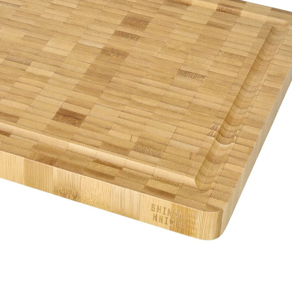 Shinrai Knives - Luxus-Schneidebrett Bambusholz - Hirnholz - 35 × 25 × 2,5 cm