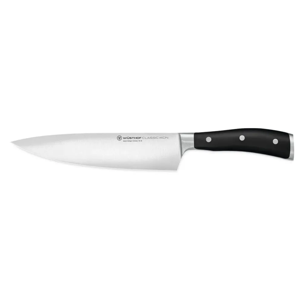 Wüsthof - Classic Ikon 8-teiliges Messerset mit schwarzem Messerblock