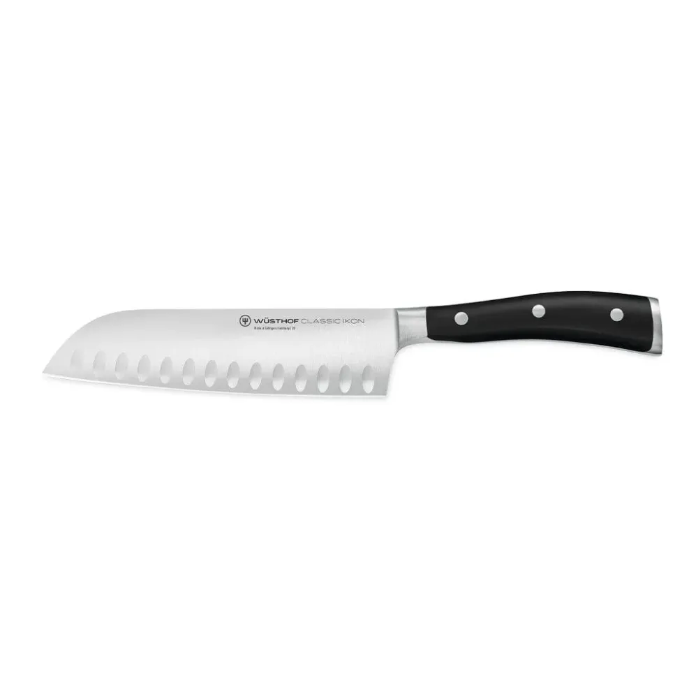Wüsthof - Classic Ikon 8-teiliges Messerset mit schwarzem Messerblock