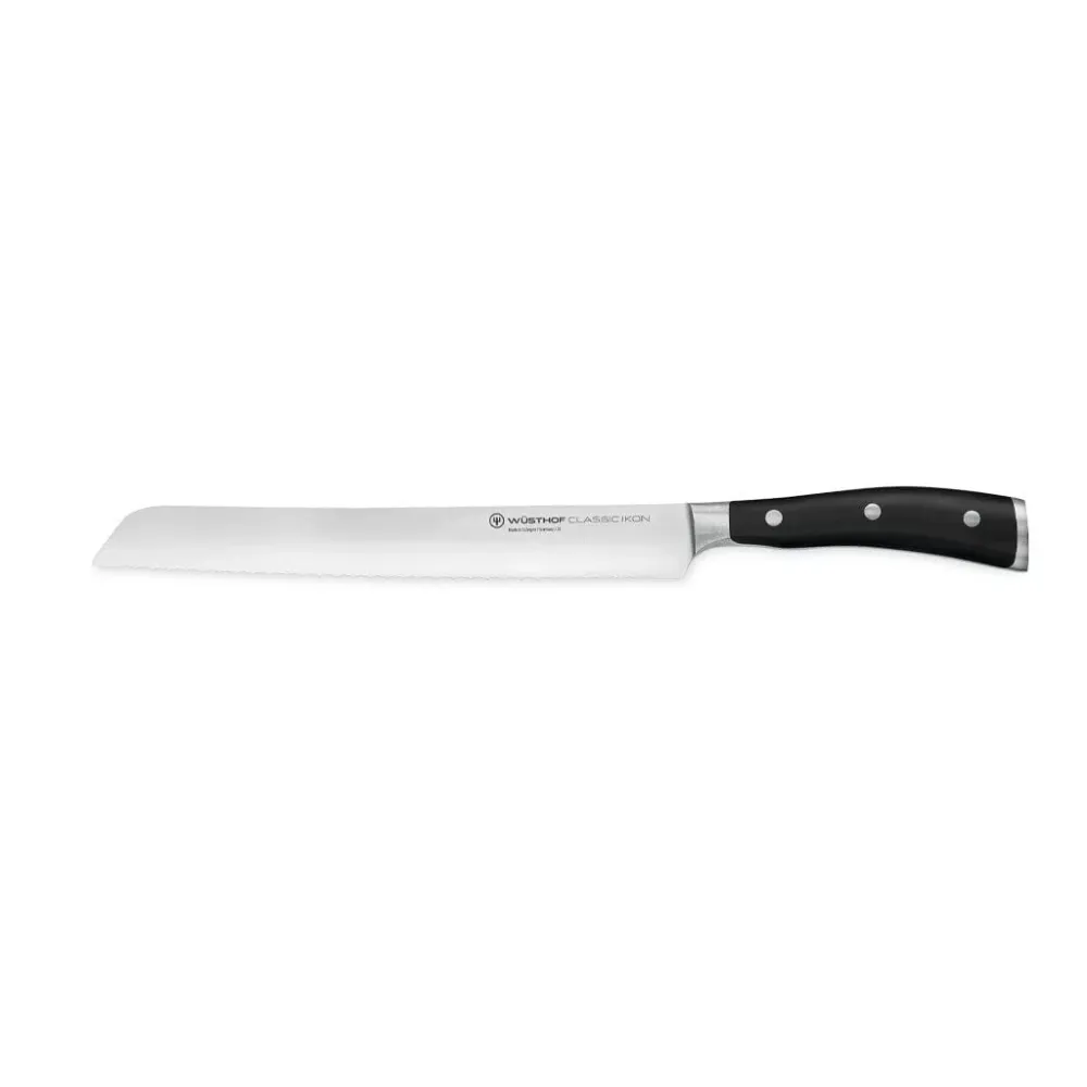 Wüsthof - Classic Ikon 8-teiliges Messerset mit schwarzem Messerblock