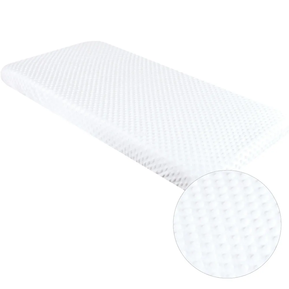 BABYLUX Spannbettlaken für Babybett Kinderbett MINKY 80x160cm Weiß