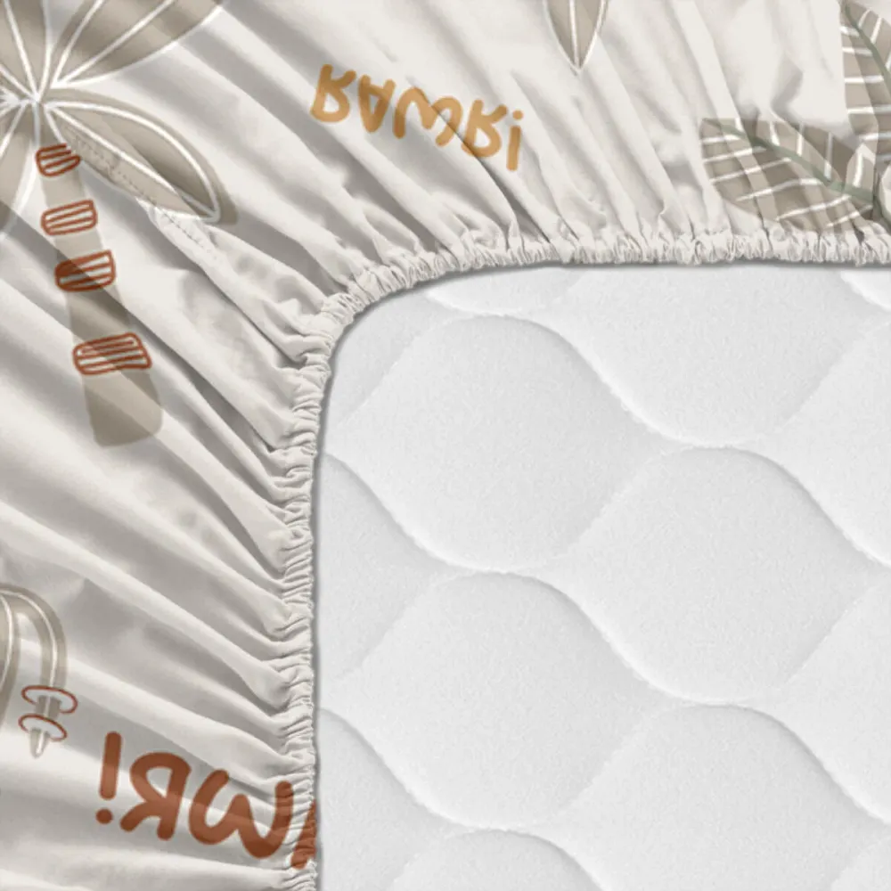 Bettlaken HappyFriday Moshi Moshi Dino Bunt 60 x 120 x 14 cm