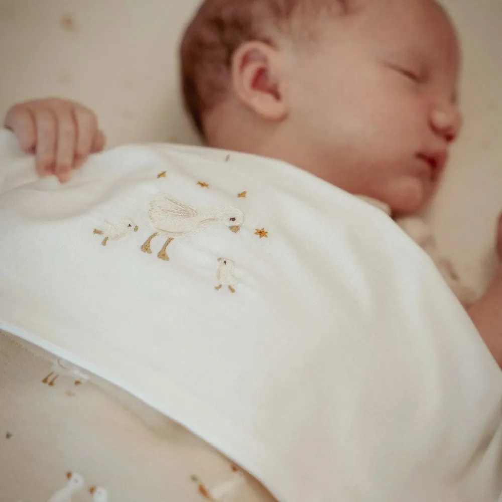 Bettlaken - Weiß - Newborn Naturals - Kleine Gans