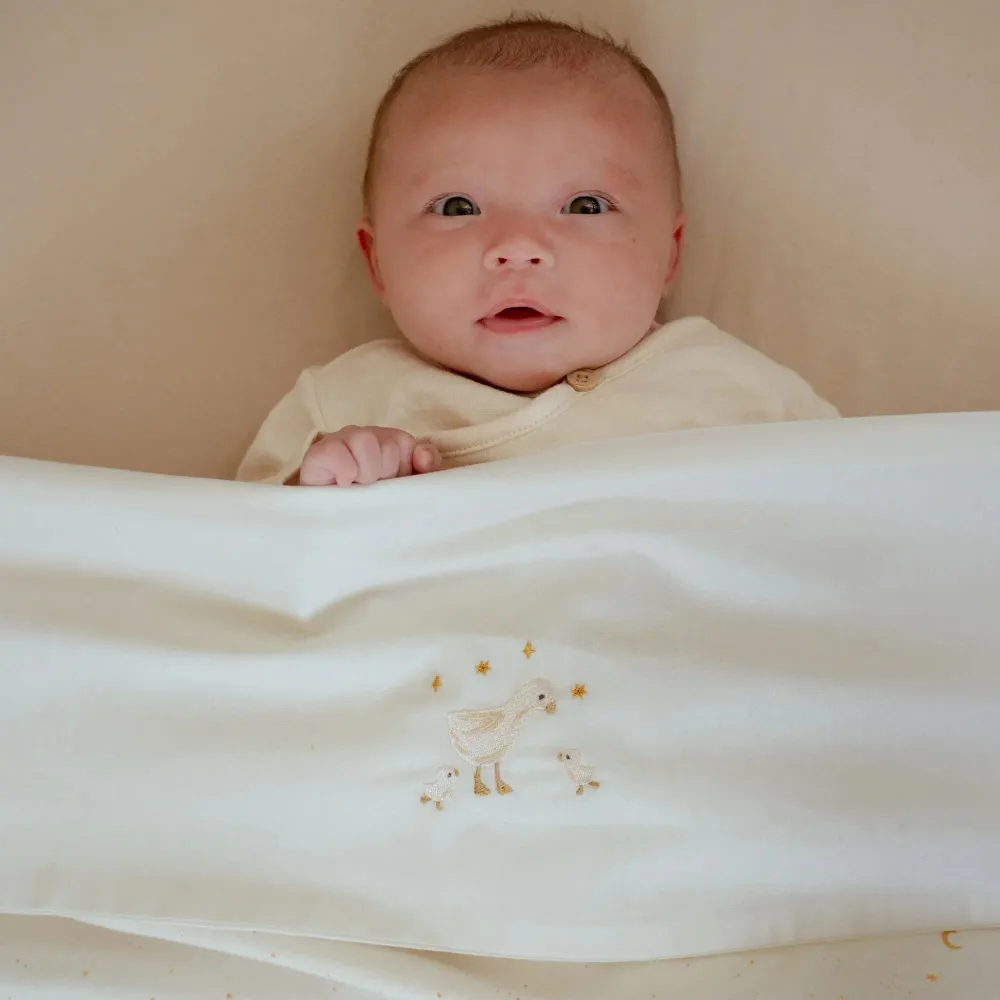 Bettlaken - Weiß - Newborn Naturals - Kleine Gans