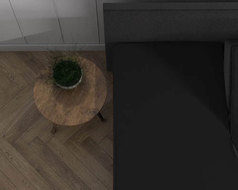 Doppelt Jersey 220 gr. Splittopper Spannbettlaken Schwarz 180 x 200/220 cm