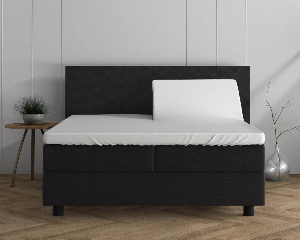 Doppelt Jersey 220 gr. Splittopper Spannbettlaken Weiss 180 x 200/220 cm