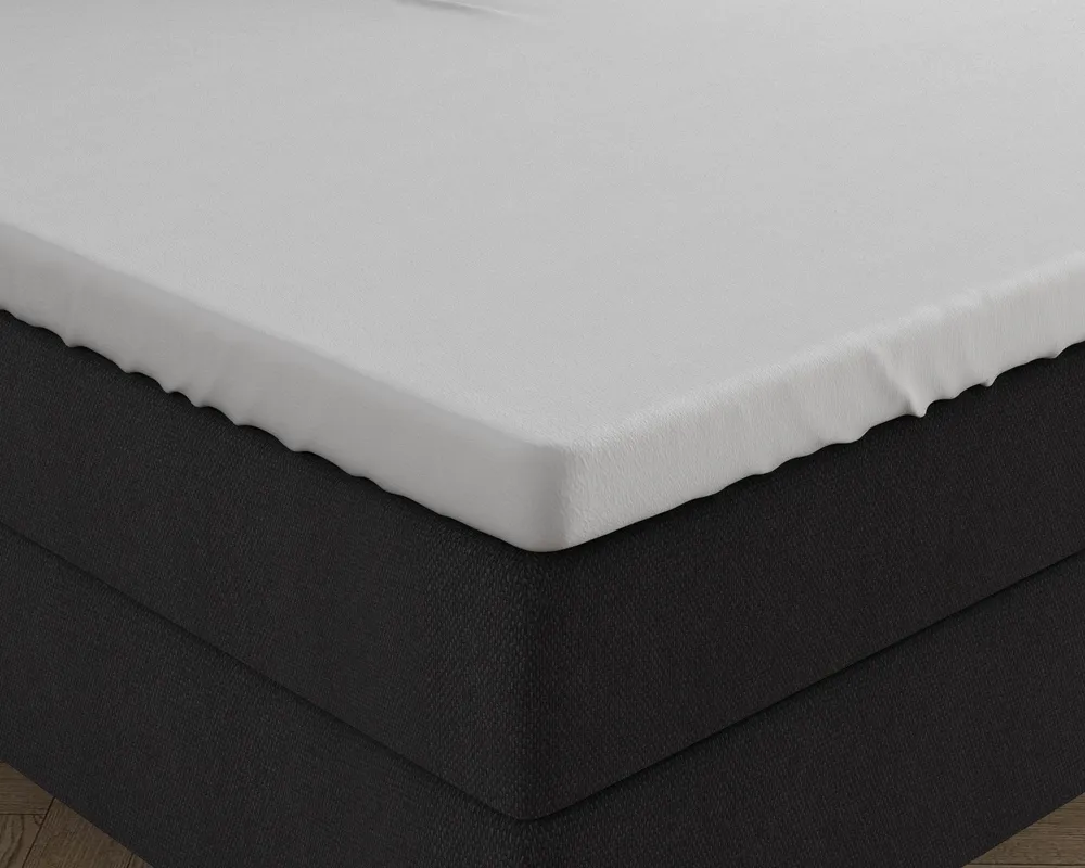 Doppelt Jersey 220 gr. Splittopper Spannbettlaken Weiss 180 x 200/220 cm
