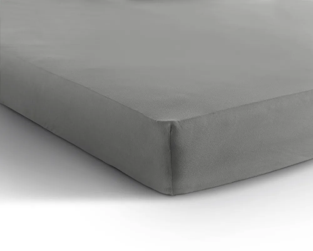 Einzel Jersey 135 gr. Spannbettlaken Grau 190/200 x 200/220 cm