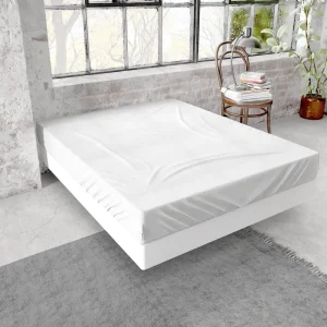 Flanel Premium Spannbettlaken Weiss 200 x 200/220 cm