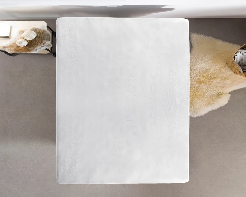 Jersey Topper Spannbettlaken Weiss 70/80/90 x 200/220 cm