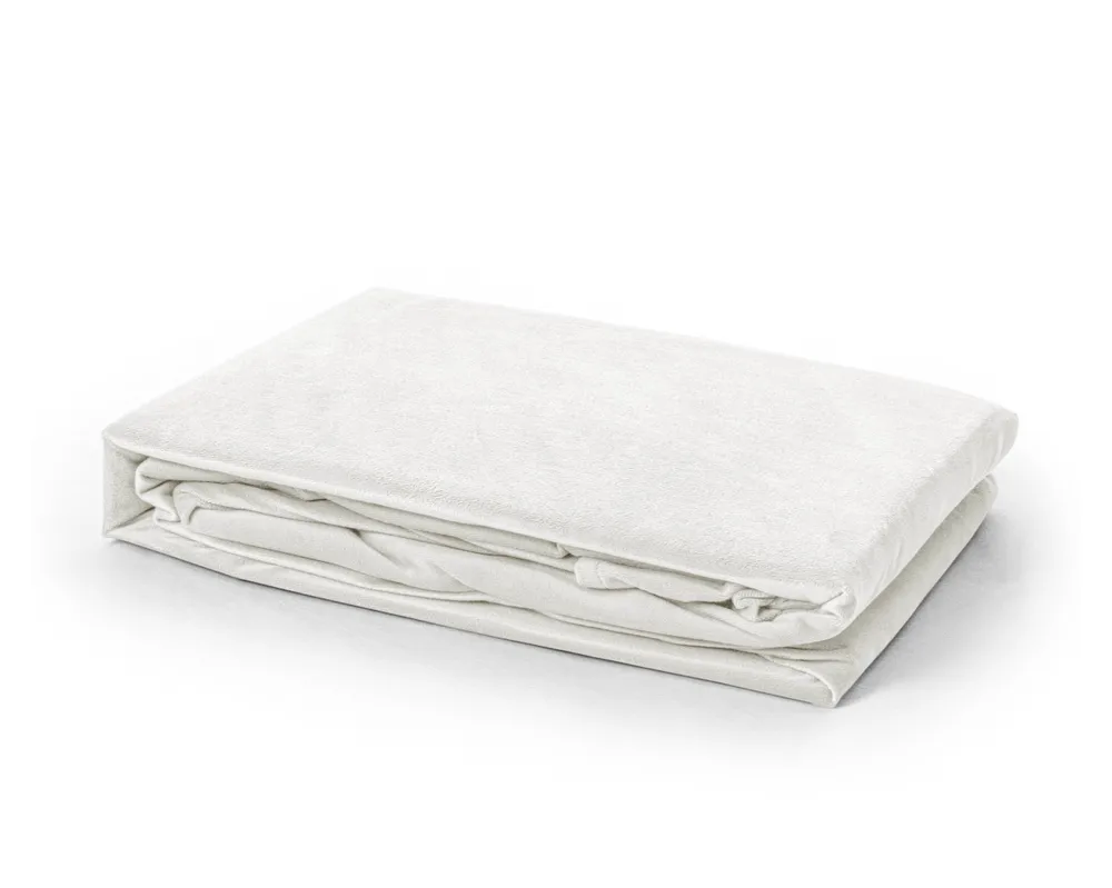 Samt Spannbettlaken Creme 180 x 200 cm