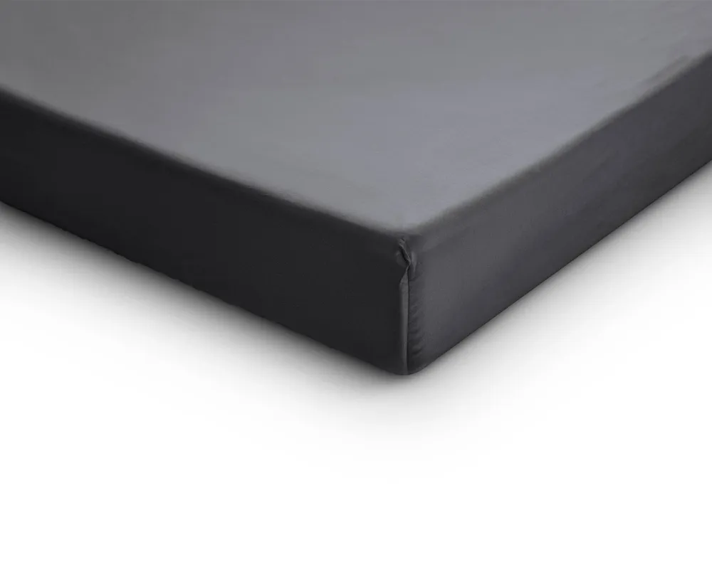 Satin Spannbettlaken Anthrazit 160 x 220 cm