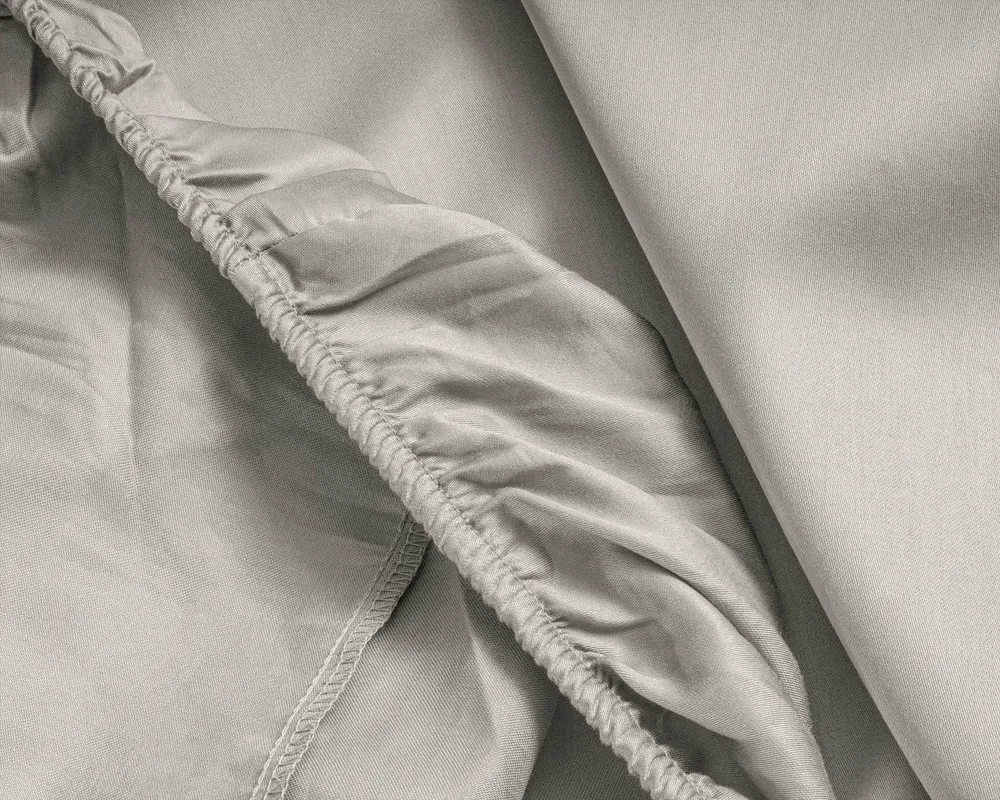 Satin Spannbettlaken Creme 140 x 200 cm