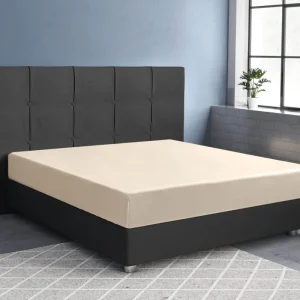 Satin Spannbettlaken Sand 160 x 200 cm