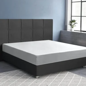 Satin Spannbettlaken Weiss 140 x 200 cm