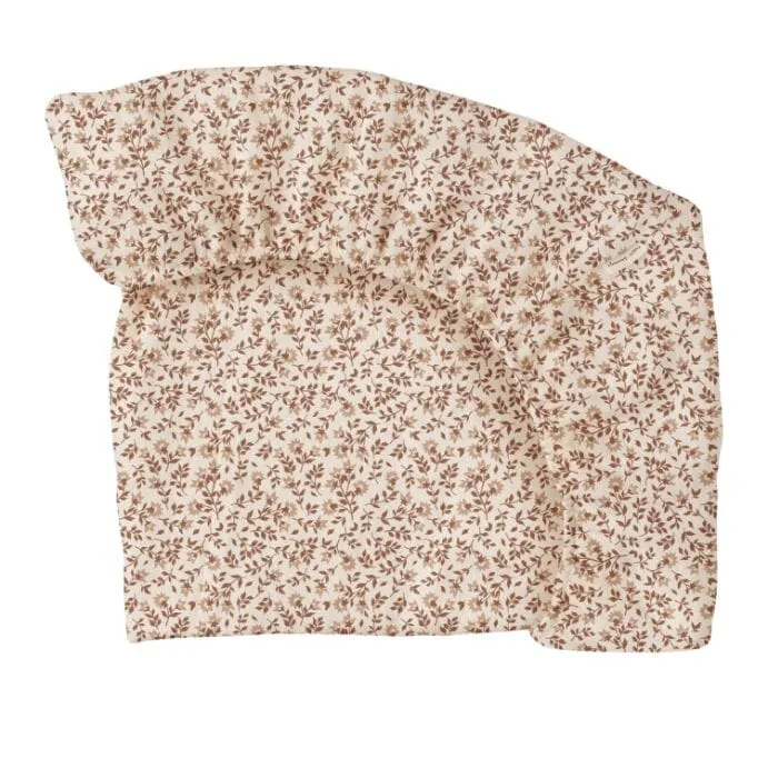 Spannbettlaken 70 x 140 cm – Hibiskus – Main Sauvage