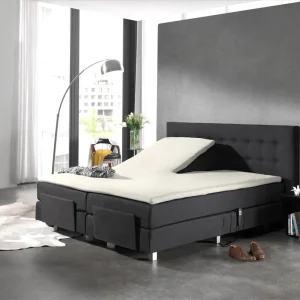 Split Topper Baumwolle Spannbettlaken Creme 160 x 220 cm