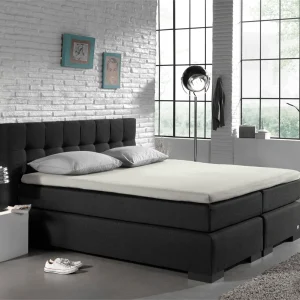 Split Topper Jersey Spannbettlaken Creme 180 x 200 cm