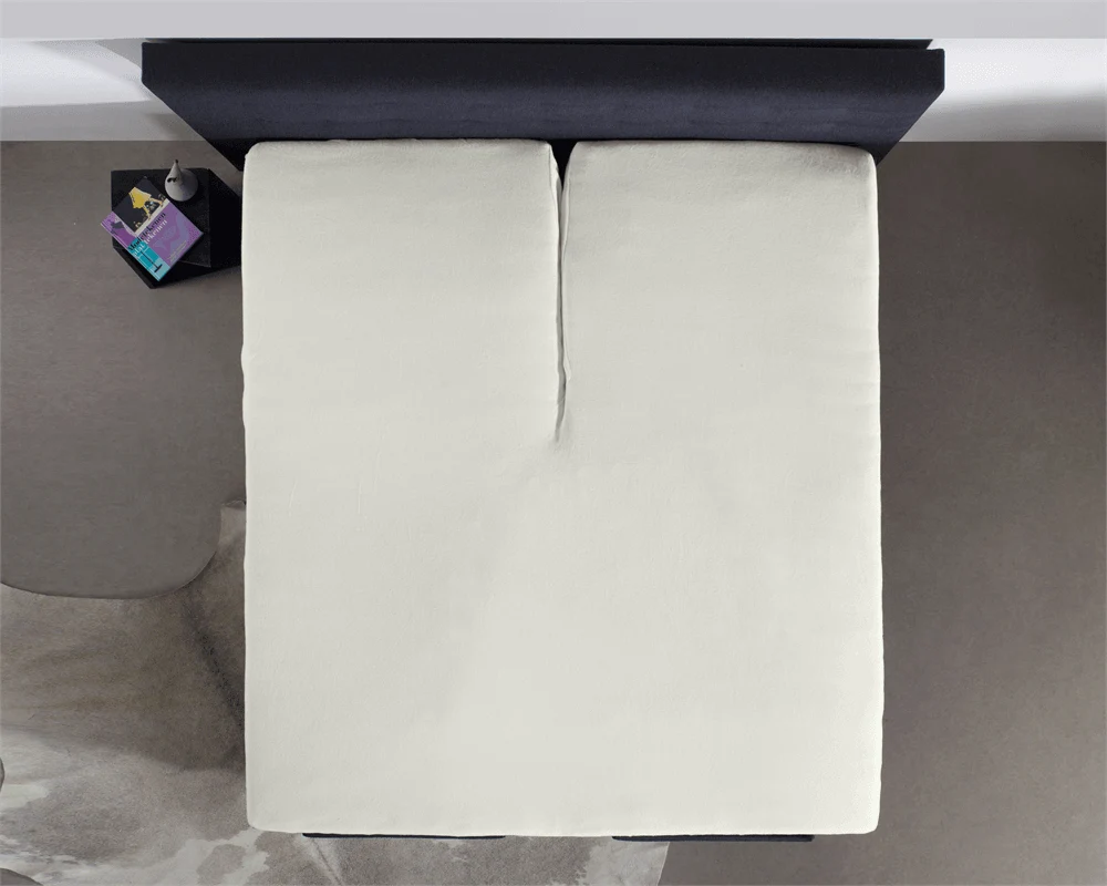 Split Topper Jersey Spannbettlaken Creme 180 x 200 cm