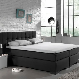 Split Topper Jersey Spannbettlaken Weiss 160 x 200 cm
