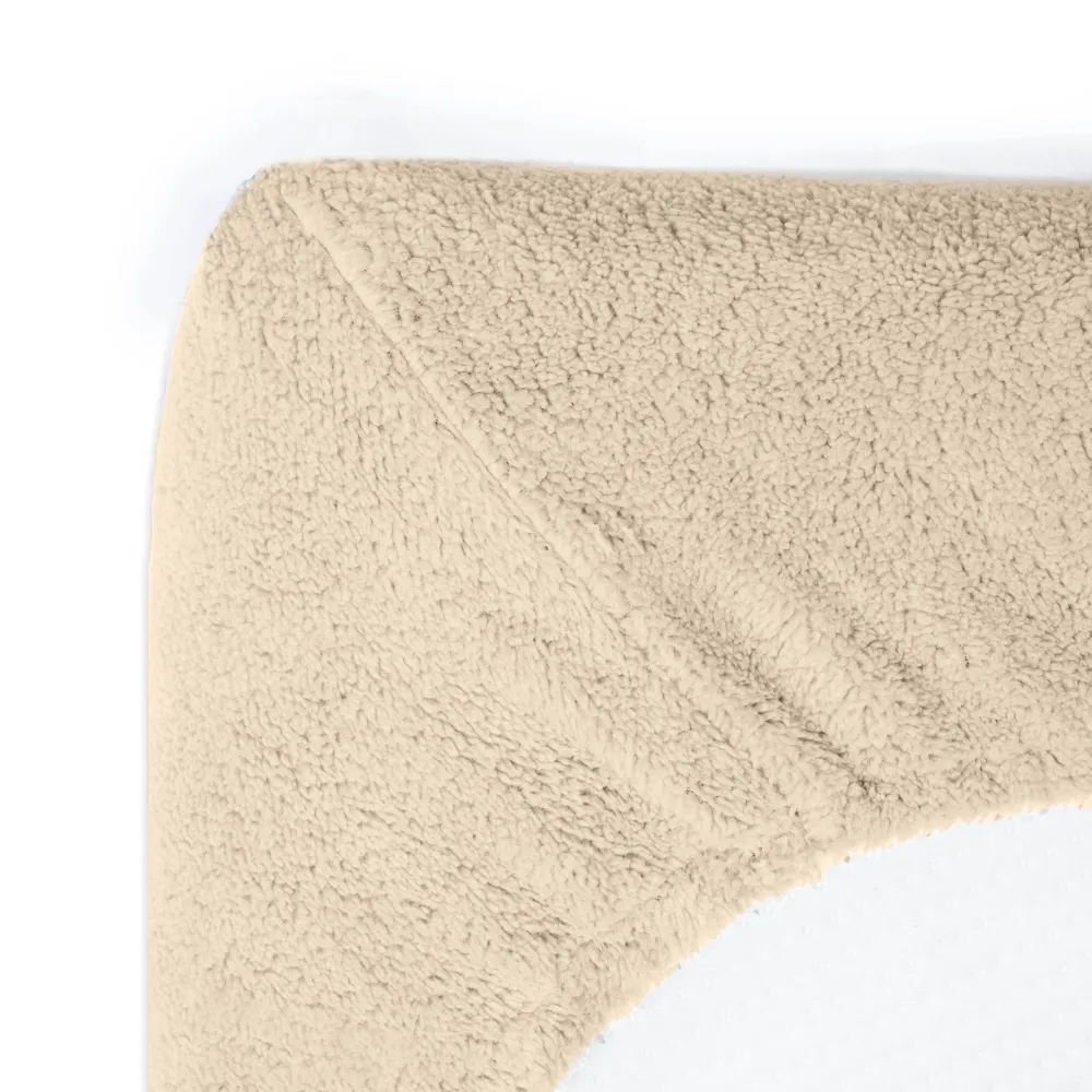 Teddy Spannbettlaken Taupe 90 x 200 cm