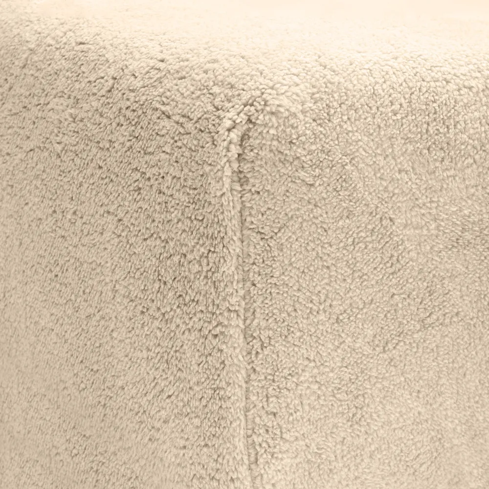 Teddy Spannbettlaken Taupe 90 x 200 cm