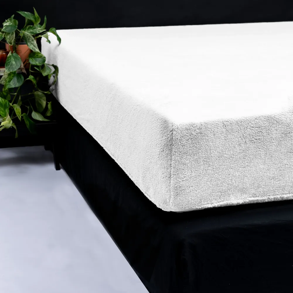 Teddy Spannbettlaken Weiss 140 x 200 cm