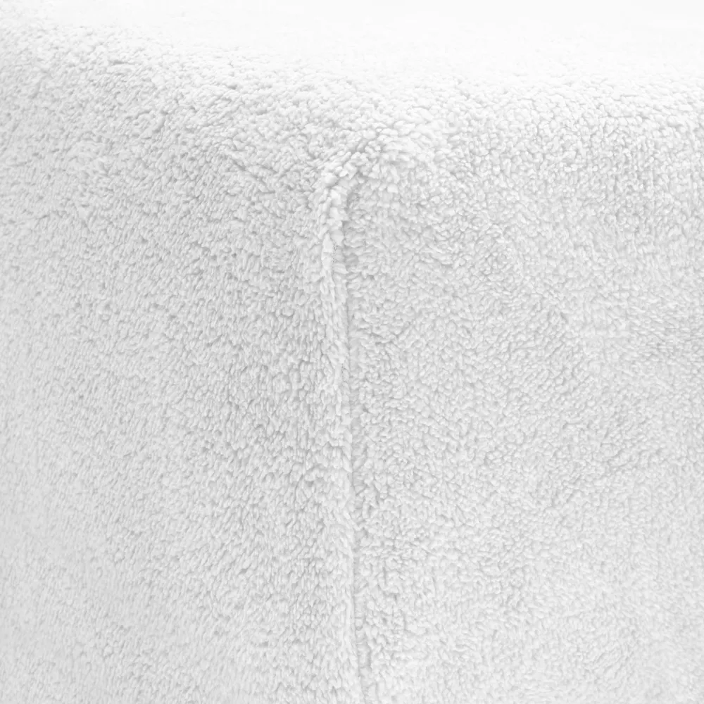 Teddy Spannbettlaken Weiss 140 x 200 cm