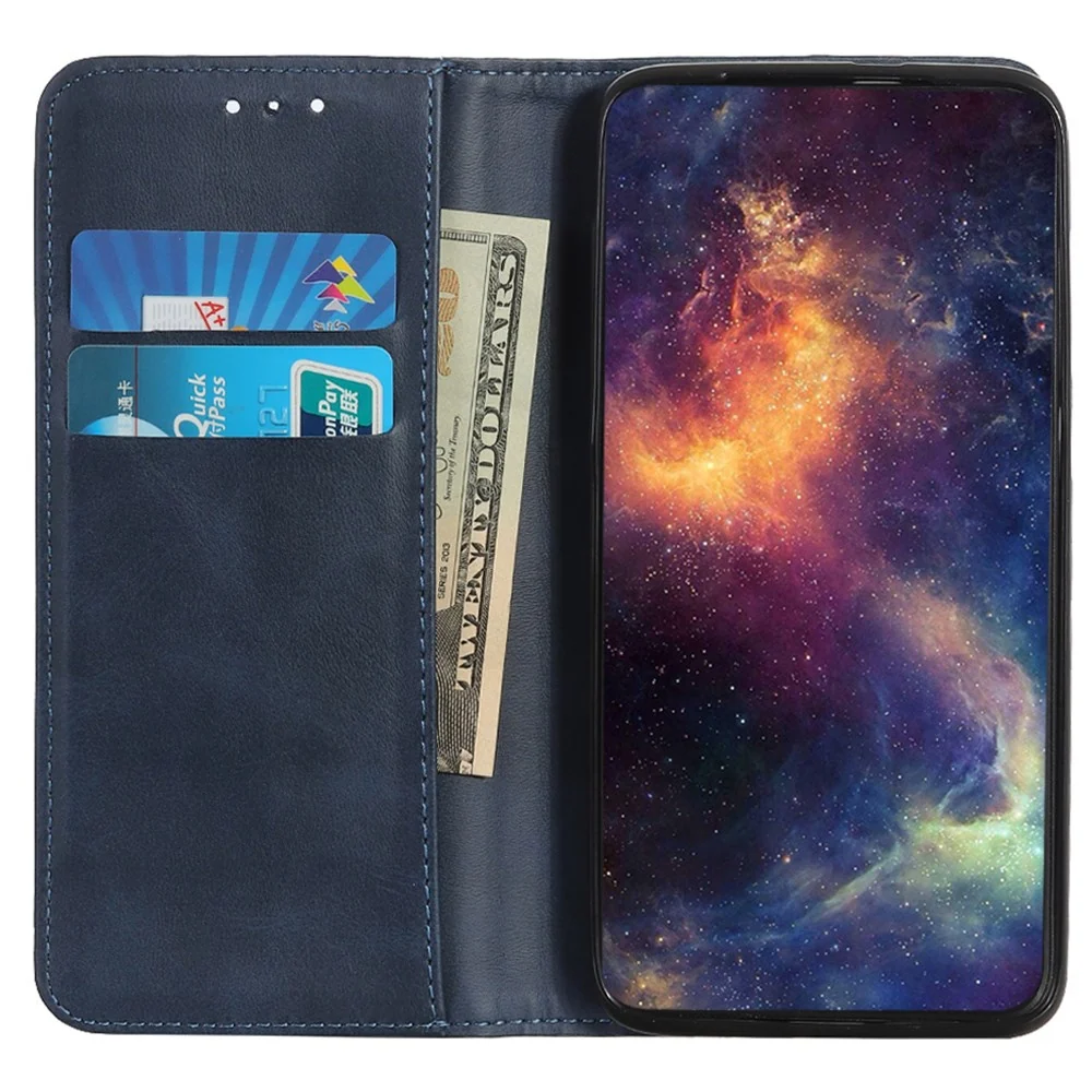 Geldbeutel ähnlichen Stil, Lederhülle für OnePlus Nord 4 - Blau