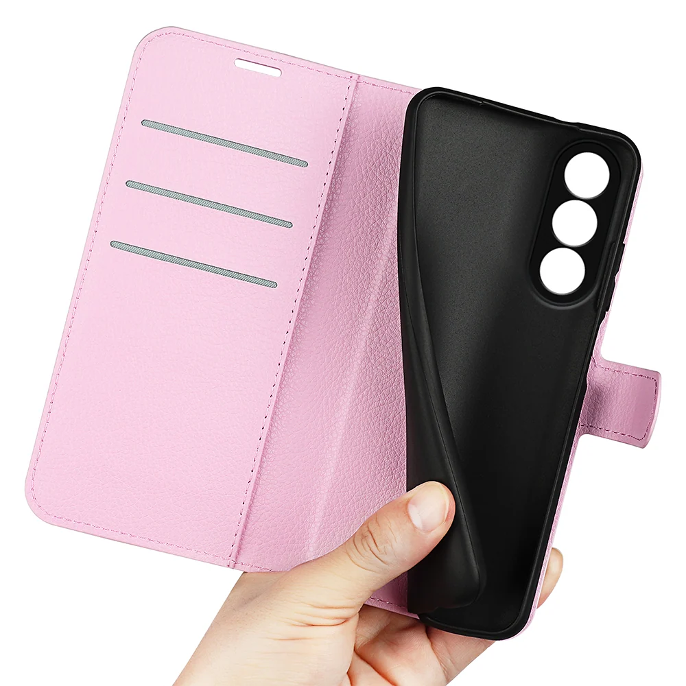 Klassische OnePlus Nord 5 Flip Hülle - Rosa