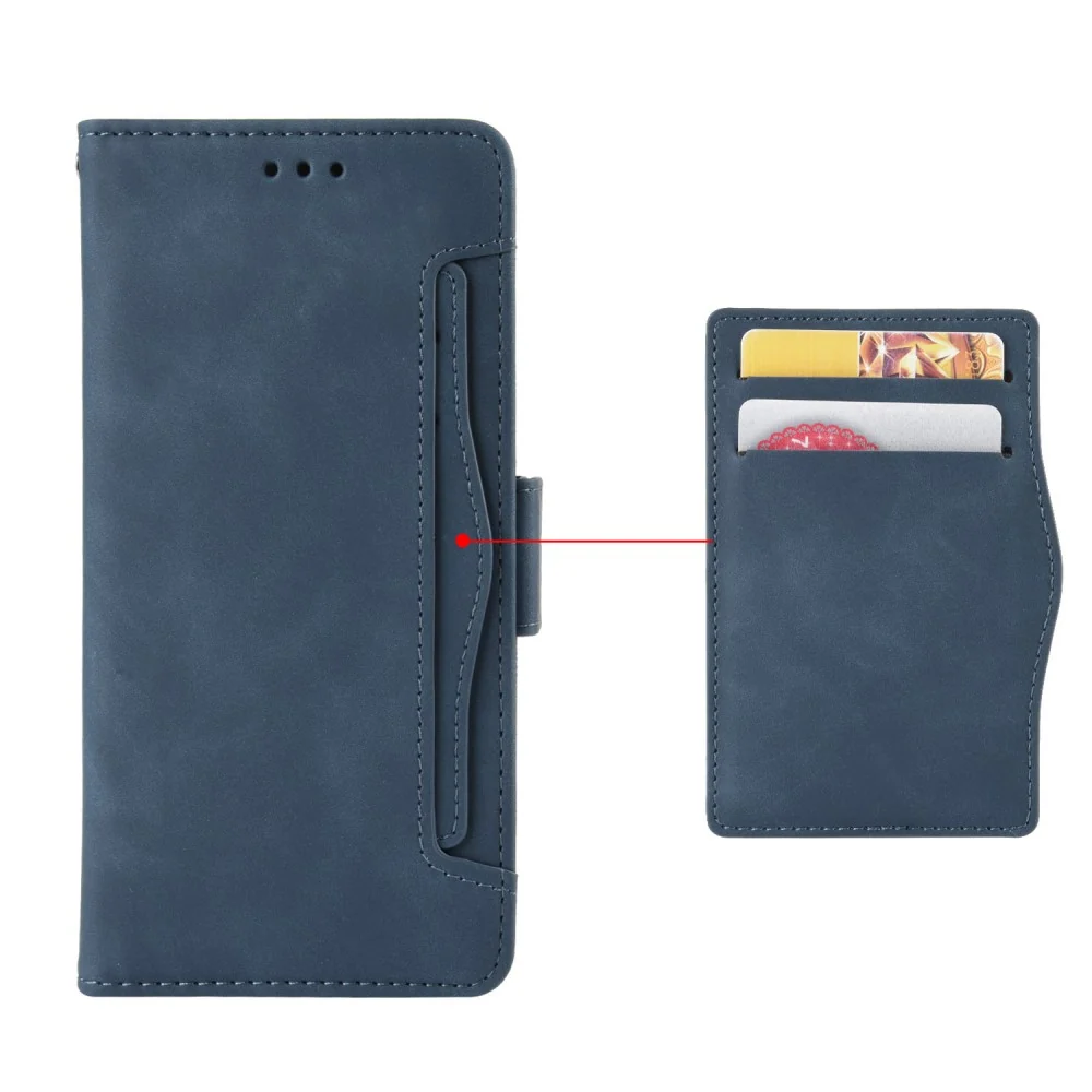 Moderne Leder Geldhülle für OnePlus Nord CE 3 Lite / OnePlus Nord N30 - Blau